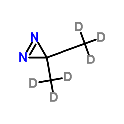 3,3-Bis[(2H3)methyl]-3H-diazirene结构式