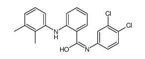 N-(3,4-dichlorophenyl)-2-(2,3-dimethylanilino)benzamide结构式