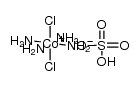 trans-dichlorotetramminecobalt(III) bisulfate结构式