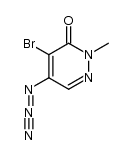 5-azido-4-bromo-2-methylpyridazin-3(2H)-one Structure