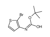 tert-butyl (2-bromothiophen-3-yl)carbamate structure