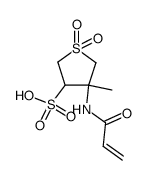 4-acrylamido-4-methyltetrahydrothiophene-1,1-dioxide-3-sulfonic acid结构式