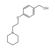 [4-[2-(1-piperidinyl)ethoxy]phenyl]methanol结构式