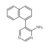 4-Pyrimidinamine,5-(1-naphthalenyl)- structure