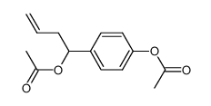 (rac)-acetic acid 1-(4-acetoxyphenyl)-3-butenyl ester结构式