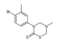 3-(4-bromo-3-methylphenyl)-5-methyl-1,3,5-thiadiazinane-2-thione结构式
