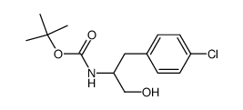 tert-butyl 3-(4-chlorophenyl)-1-hydroxypropan-2-ylcarbamate structure