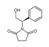 (R)-(+)-N-(1-phenyl-2-hydroxyethyl)succinimide Structure