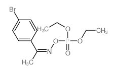 Acetophenone,4'-bromo-, oxime diethyl phosphate (8CI) Structure