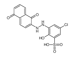 5-chloro-3-[(1,5-dihydroxy-2-naphthyl)azo]-2-hydroxybenzenesulphonic acid结构式