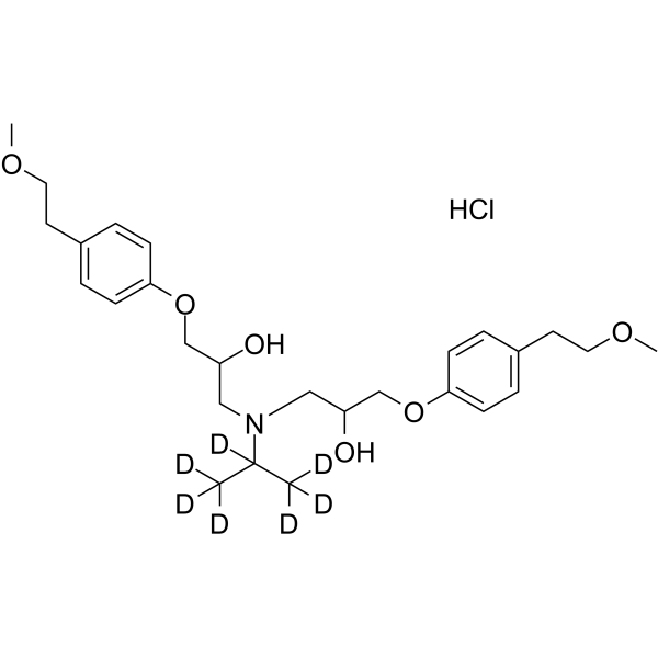 Metoprolol EP impurity O-d7 hydrochloride结构式