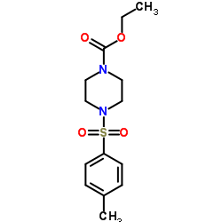 Ethyl 4-[(4-methylphenyl)sulfonyl]-1-piperazinecarboxylate结构式