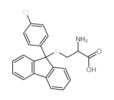 L-Cysteine,S-[9-(4-chlorophenyl)-9H-fluoren-9-yl]-结构式