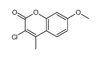 3-chloro-7-methoxy-4-methylchromen-2-one Structure