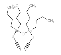 [dibutyl-[dibutyl(thiocyanato)stannyl]oxystannyl] thiocyanate Structure