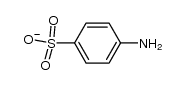 anion of p-aminobenzenesulfonic acid Structure