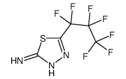 5-(1,1,2,2,3,3,3-heptafluoropropyl)-1,3,4-thiadiazol-2-amine结构式