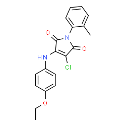 3-chloro-4-(4-ethoxyanilino)-1-(2-methylphenyl)-1H-pyrrole-2,5-dione Structure