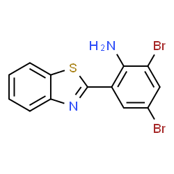 2-(1,3-Benzothiazol-2-yl)-4,6-dibromoaniline Structure