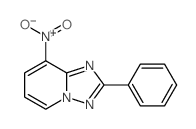 [1,2,4]Triazolo[1,5-a]pyridine,8-nitro-2-phenyl- Structure