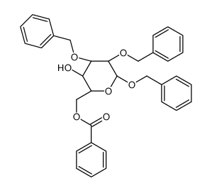 Benzyl 2,3-Di-O-benzyl-6-O-benzoyl-β-D-galactopyranoside结构式