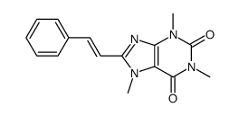 1,3,7-trimethyl-8-(2-phenylethenyl)purine-2,6-dione Structure