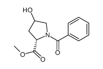 (2S,4R)-METHYL 1-BENZOYL-4-HYDROXYPYRROLIDINE-2-CARBOXYLATE structure