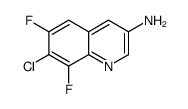 7-chloro-6,8-difluoroquinolin-3-amine Structure