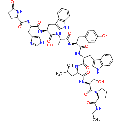 (Des-Gly10,D-Trp6,Pro-NHEt9)-LHRH (sea bream) structure