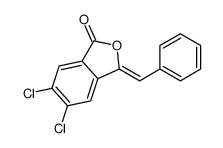 3-benzylidene-5,6-dichloro-2-benzofuran-1-one结构式