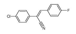 E-ALPHA-(4-CHLOROPHENYL)-4-FLUOROCINNAM& Structure