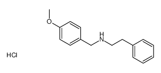 N-[(4-methoxyphenyl)methyl]-2-phenylethanamine,hydrochloride结构式