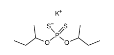 Phosphorodithioic acid, O,O-bis(1-methylpropyl) ester, potassium salt structure