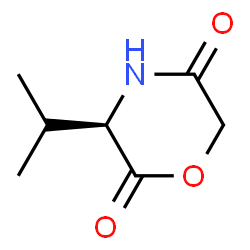 2,5-Morpholinedione,3-(1-methylethyl)-,(3R)-(9CI) structure