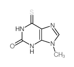 9-methyl-6-sulfanylidene-3H-purin-2-one Structure