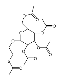 2’-(Acetylthio)ethyl 2,3,4,6-Tetra-O-acetyl--D-glucopyranoside结构式