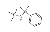1,1,1,3,3-pentamethyl-3-phenyldisilazane结构式