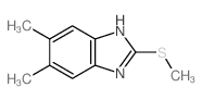 1H-Benzimidazole,5,6-dimethyl-2-(methylthio)-结构式