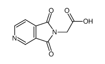 1,3-dihydro-1,3-dioxo-2H-Pyrrolo[3,4-c]pyridine-2-acetic acid Structure