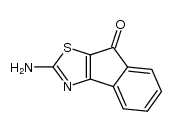 3-amino-2-thia-4-aza-6,7-benzo-8-oxo-bicyclo[3.3.0]-1(5),3-octadiene结构式