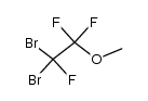 Methyl-1,1,2-trifluor-2,2-dibromethyl-ether结构式
