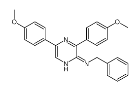 N-benzyl-3,5-bis(4-methoxyphenyl)pyrazin-2-amine Structure