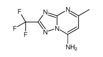5-methyl-2-(trifluoromethyl)[1,2,4]triazolo[1,5-a]pyrimidin-7-amine(SALTDATA: FREE)结构式