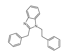 2-benzyl-1-(2-phenylethyl)benzimidazole结构式