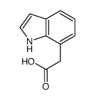 2-(1H-吲哚-7-基)乙酸结构式