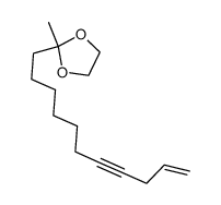 12,12-ethylenedioxytridec-1-en-4-yne Structure