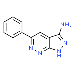 5-苯基-1H-吡唑并[3,4-C]哒嗪-3-胺结构式