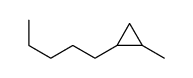 1-methyl-2-pentylcyclopropane Structure