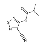 S-(4-cyano-1,2,5-thiadiazol-3-yl) dimethylcarbamothioate结构式