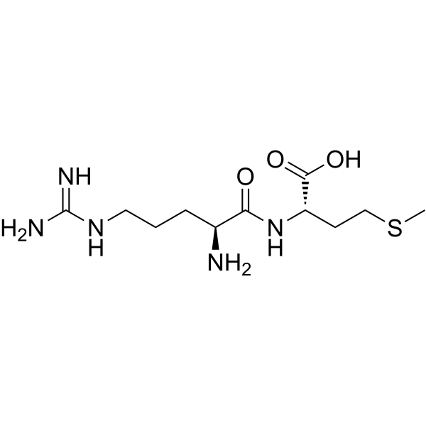 H-Arg-Met-OH acetate salt结构式